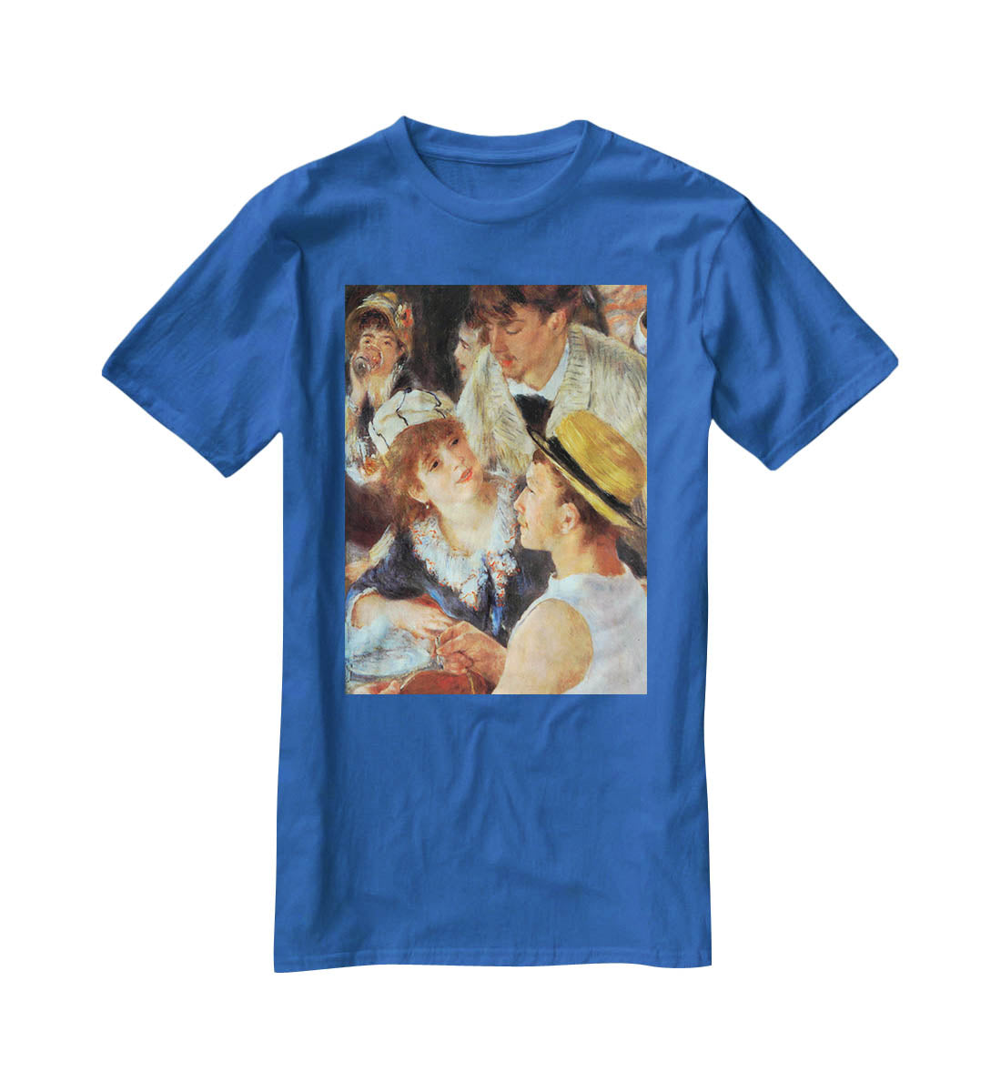 Lunch on the boat party detail by Renoir T-Shirt - Canvas Art Rocks - 2
