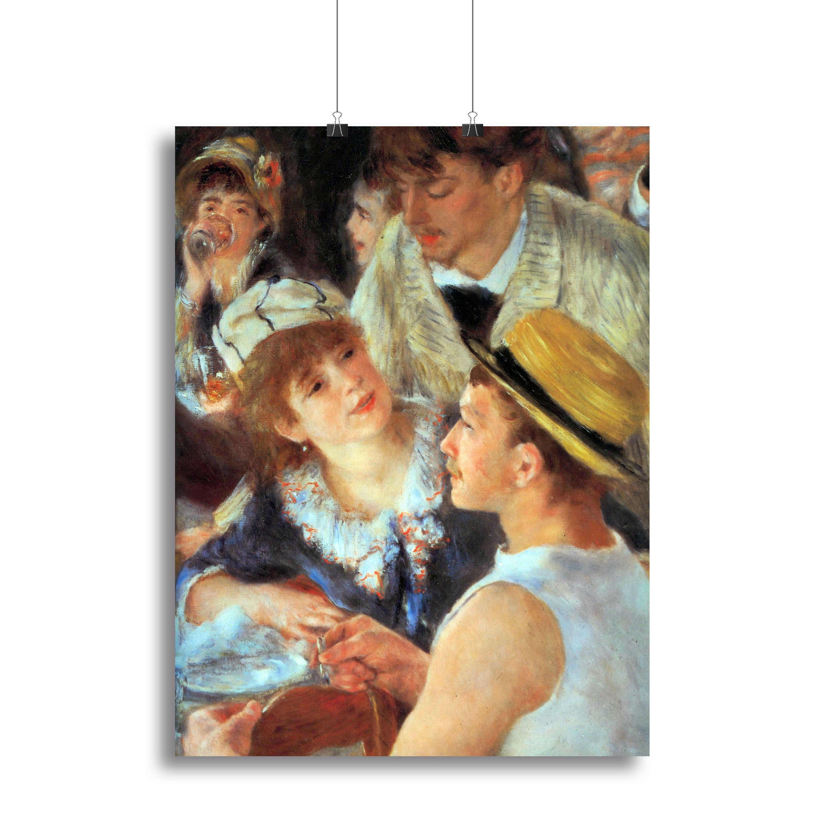 Lunch on the boat party detail by Renoir Canvas Print or Poster - Canvas Art Rocks - 2