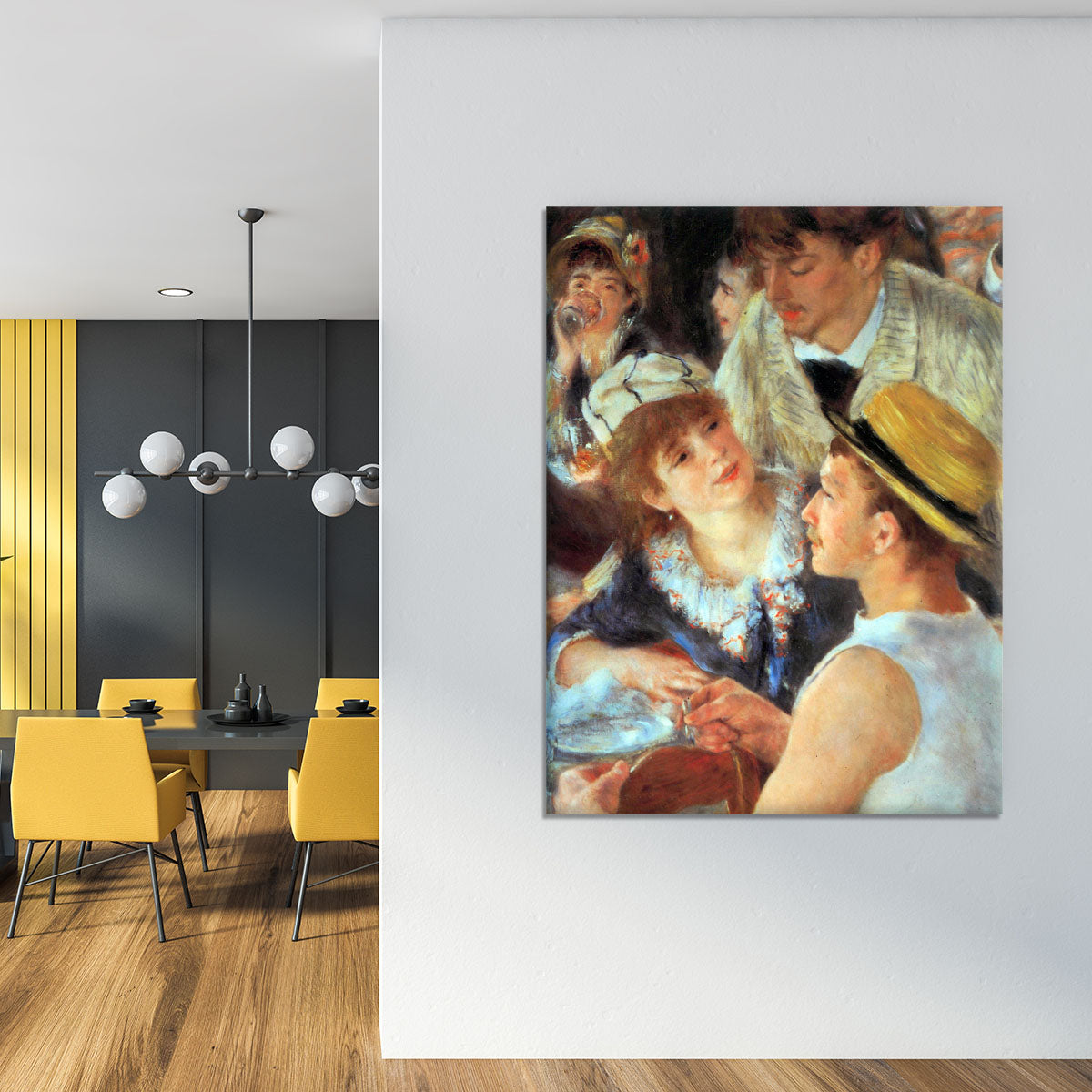 Lunch on the boat party detail by Renoir Canvas Print or Poster - Canvas Art Rocks - 4