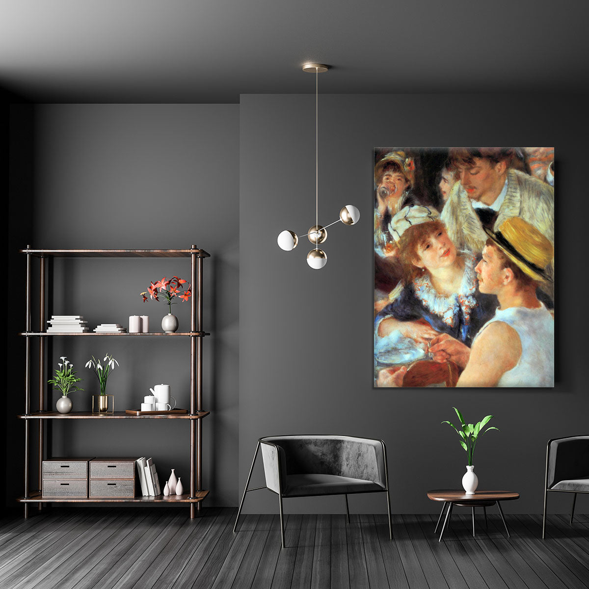 Lunch on the boat party detail by Renoir Canvas Print or Poster - Canvas Art Rocks - 5