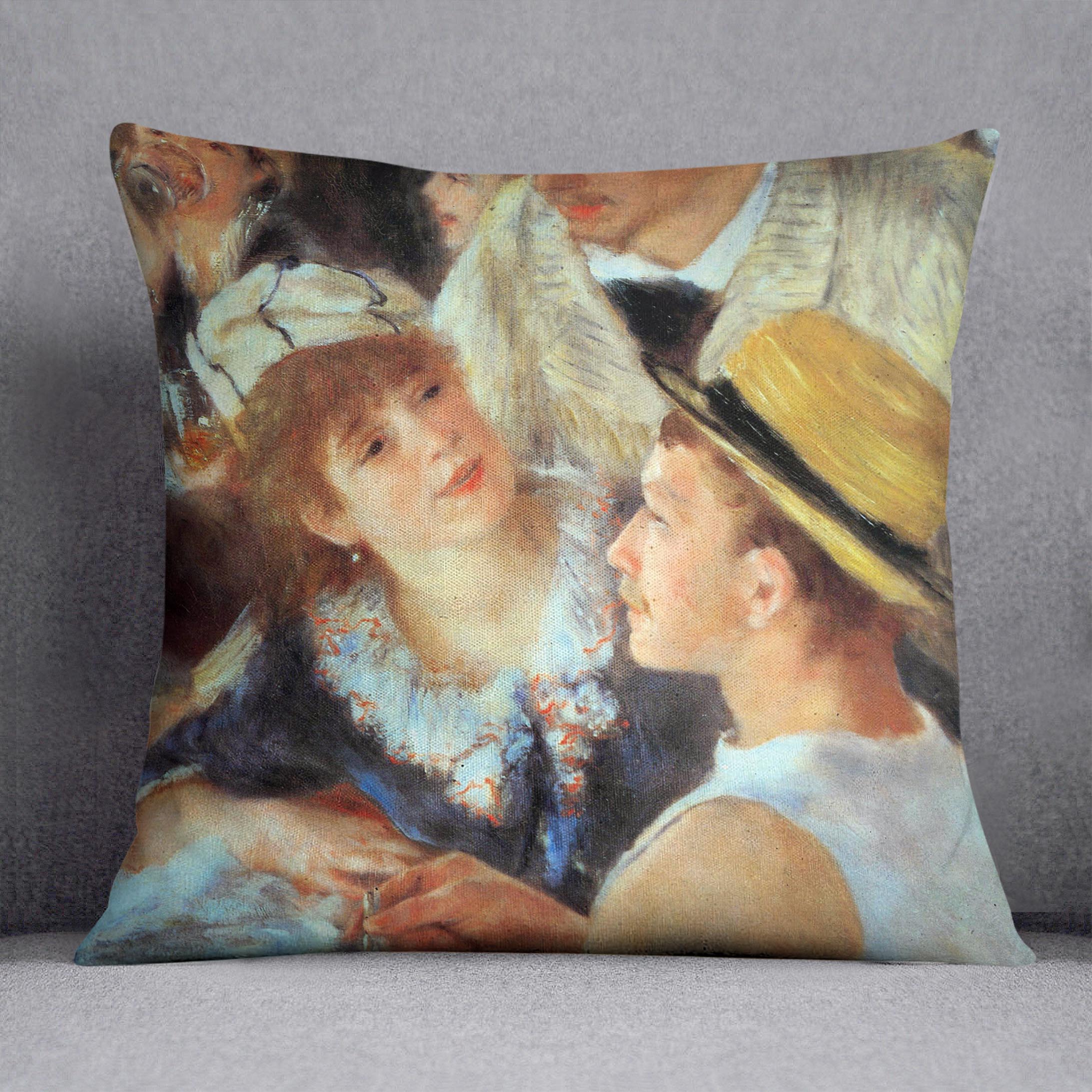 Lunch on the boat party detail by Renoir Cushion