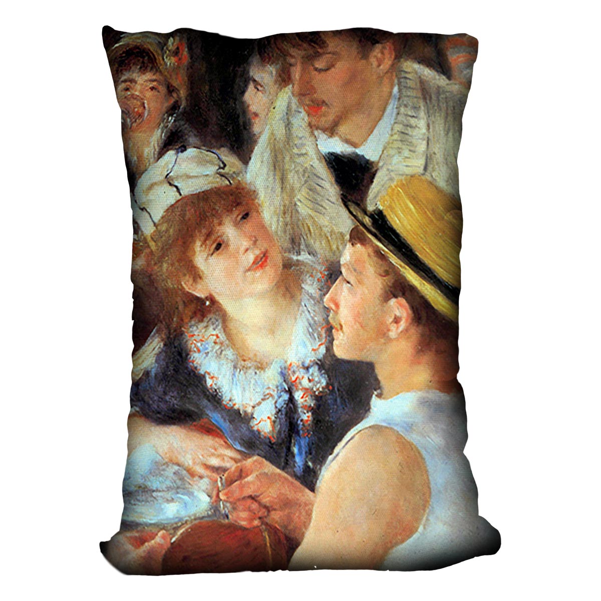 Lunch on the boat party detail by Renoir Cushion