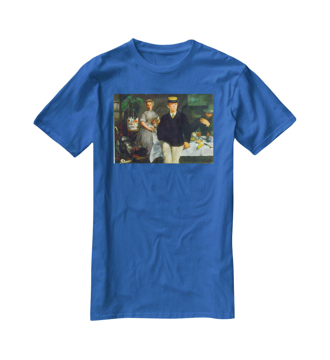 Luncheon by Manet T-Shirt - Canvas Art Rocks - 2