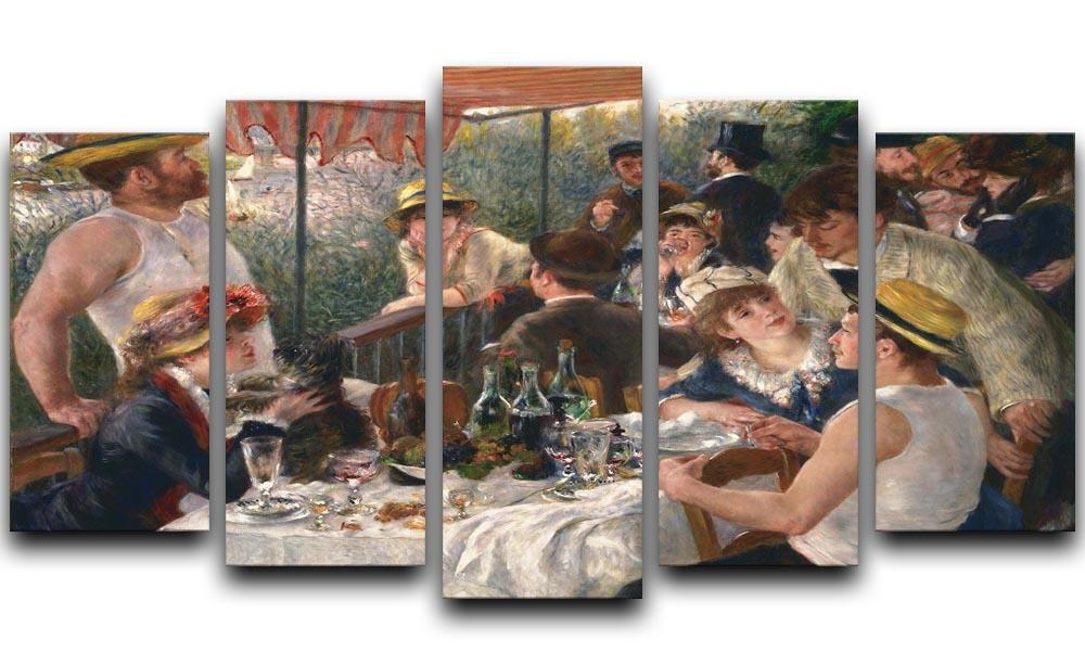 Luncheon of the Boating Party by Renoir 5 Split Panel Canvas  - Canvas Art Rocks - 1