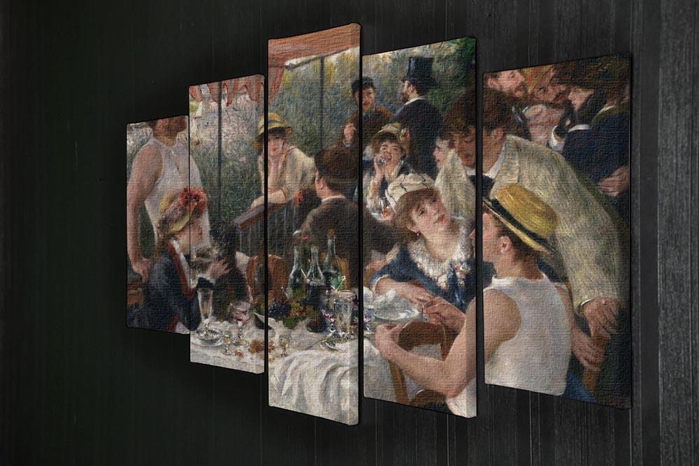 Luncheon of the Boating Party by Renoir 5 Split Panel Canvas - Canvas Art Rocks - 2