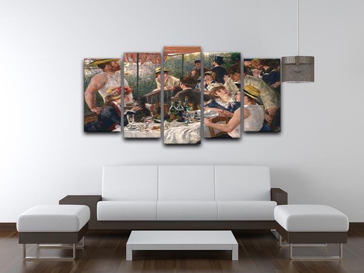 Luncheon of the Boating Party by Renoir 5 Split Panel Canvas - Canvas Art Rocks - 3