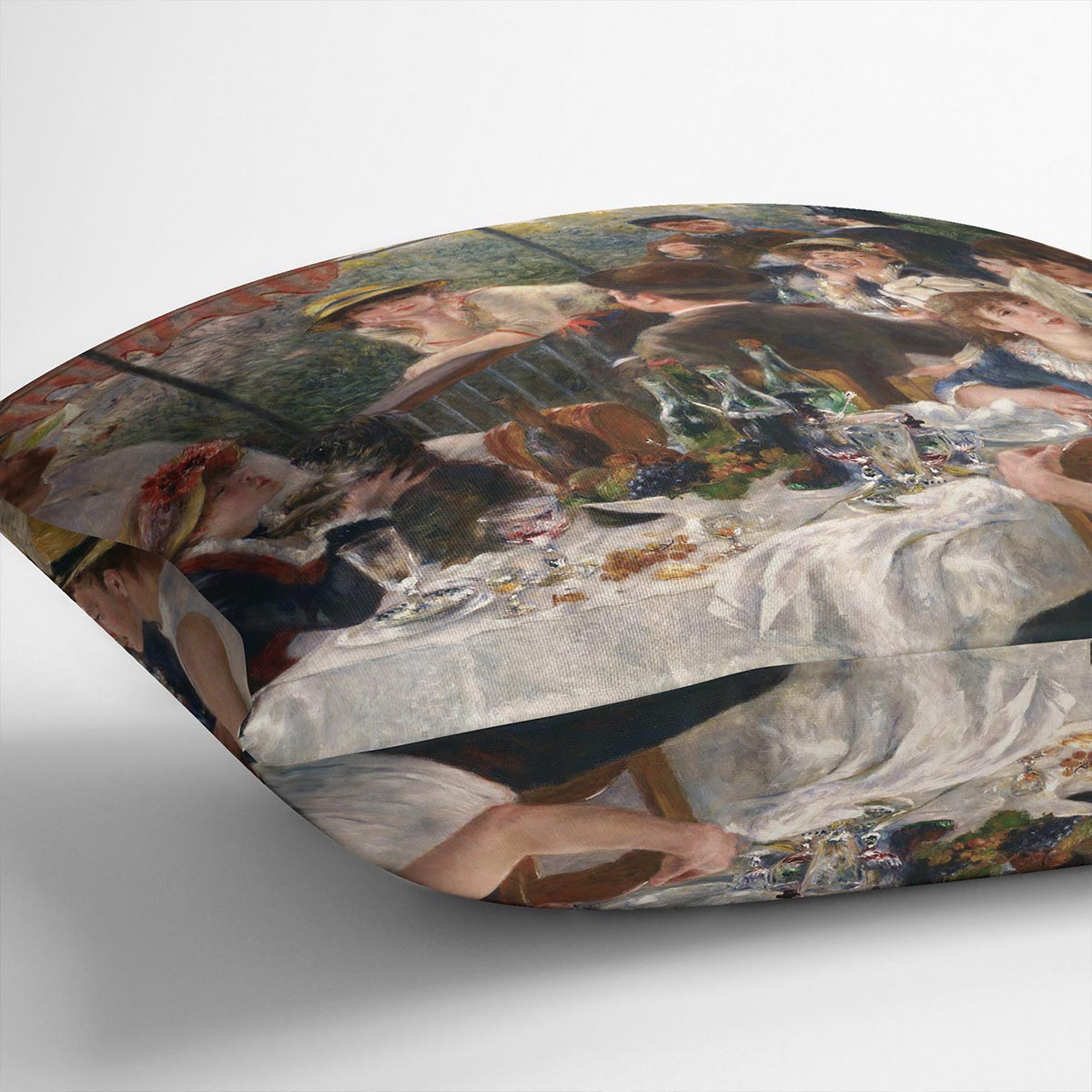Luncheon of the Boating Party by Renoir Cushion