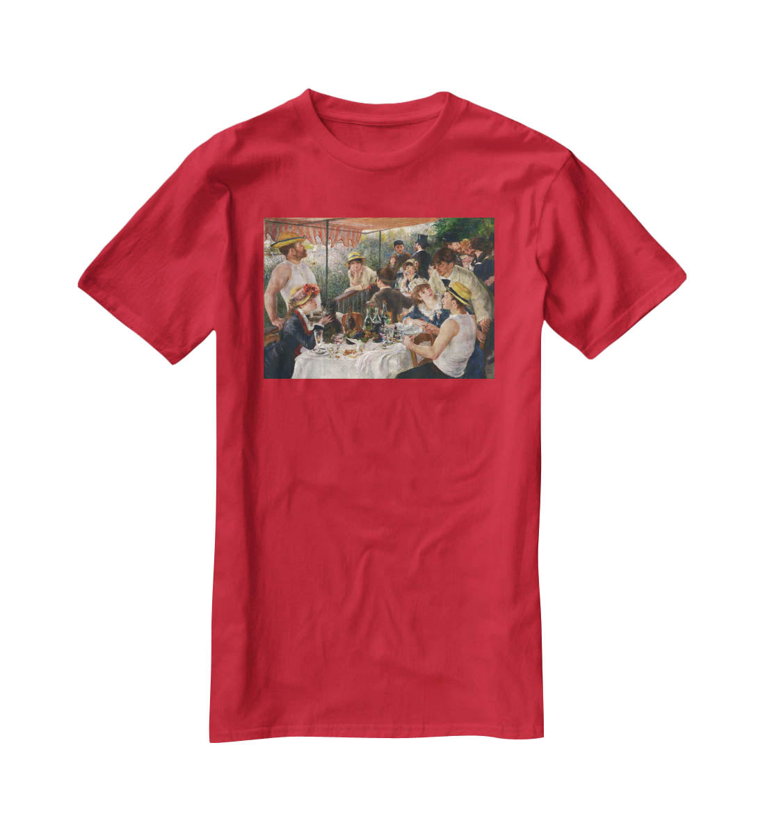 Luncheon of the Boating Party by Renoir T-Shirt - Canvas Art Rocks - 4