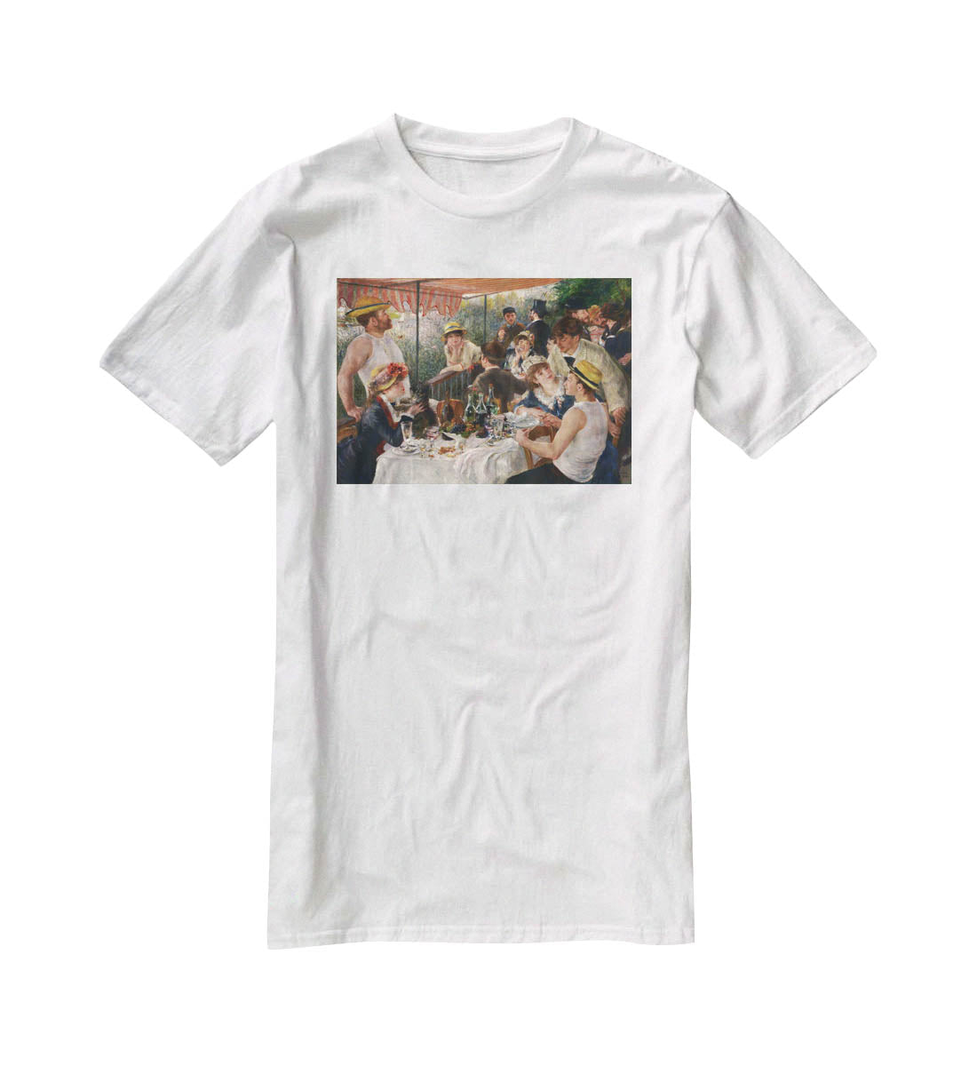 Luncheon of the Boating Party by Renoir T-Shirt - Canvas Art Rocks - 5