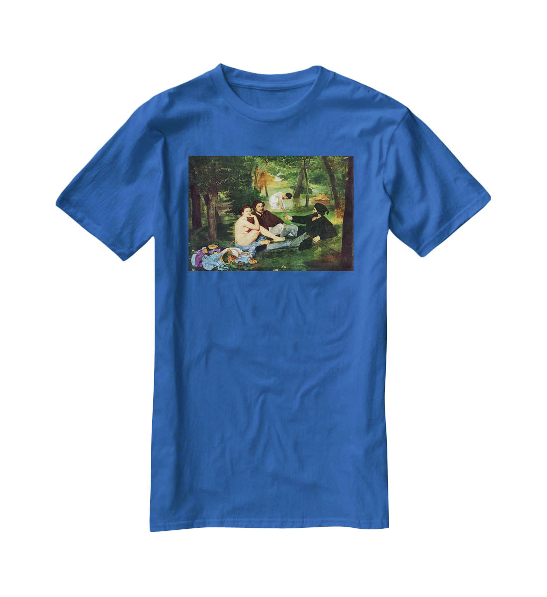Luncheon on The Grass 1863 by Manet T-Shirt - Canvas Art Rocks - 2