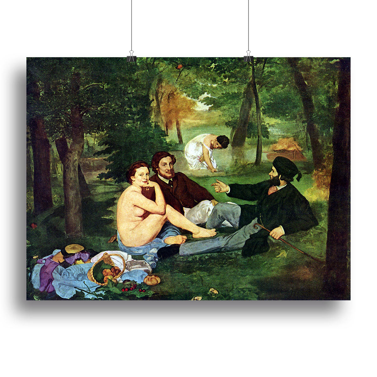 Luncheon on The Grass 1863 by Manet Canvas Print or Poster - Canvas Art Rocks - 2