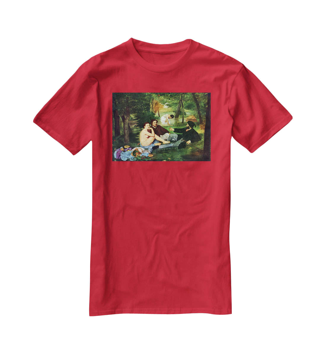 Luncheon on The Grass 1863 by Manet T-Shirt - Canvas Art Rocks - 4