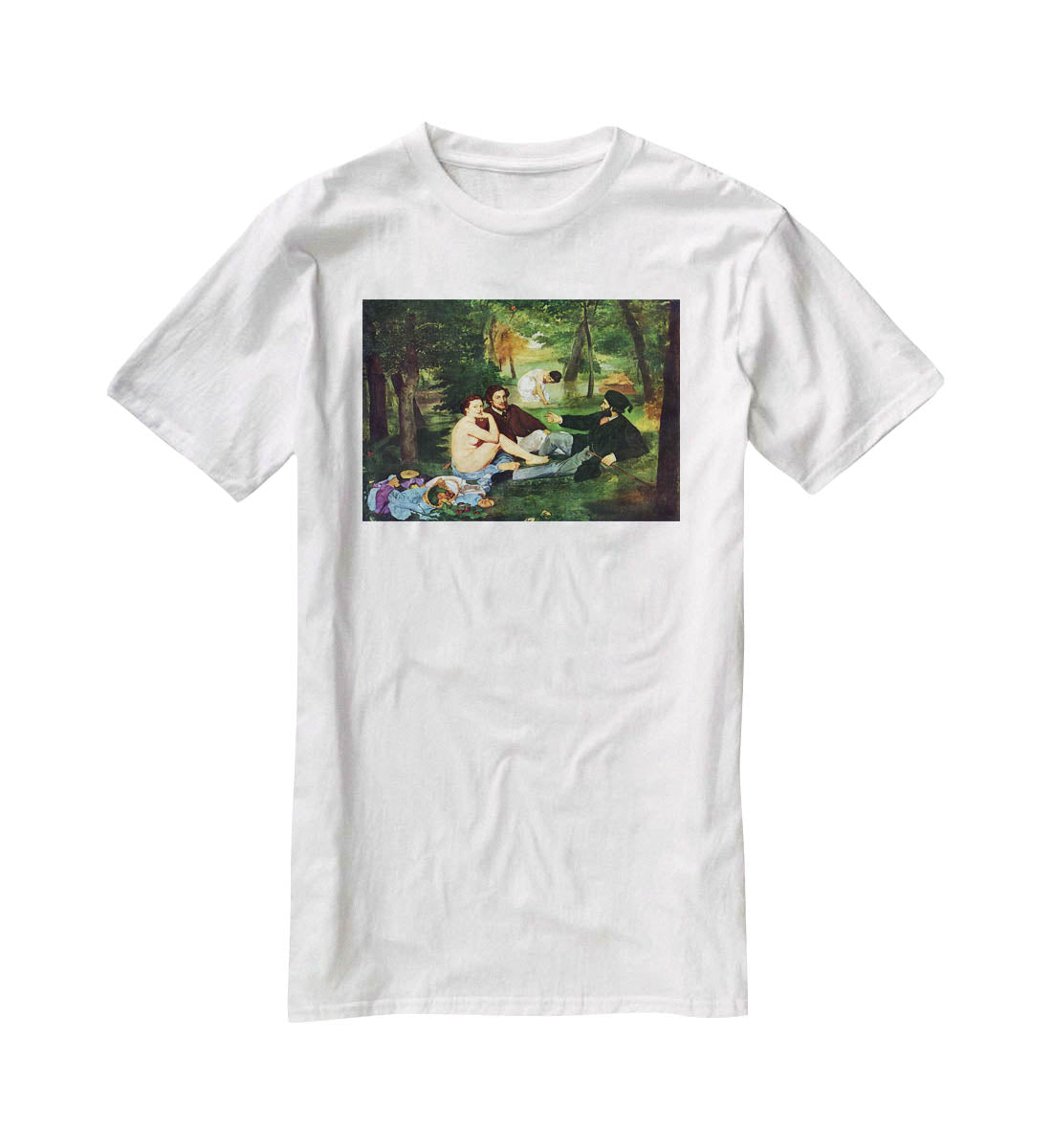 Luncheon on The Grass 1863 by Manet T-Shirt - Canvas Art Rocks - 5