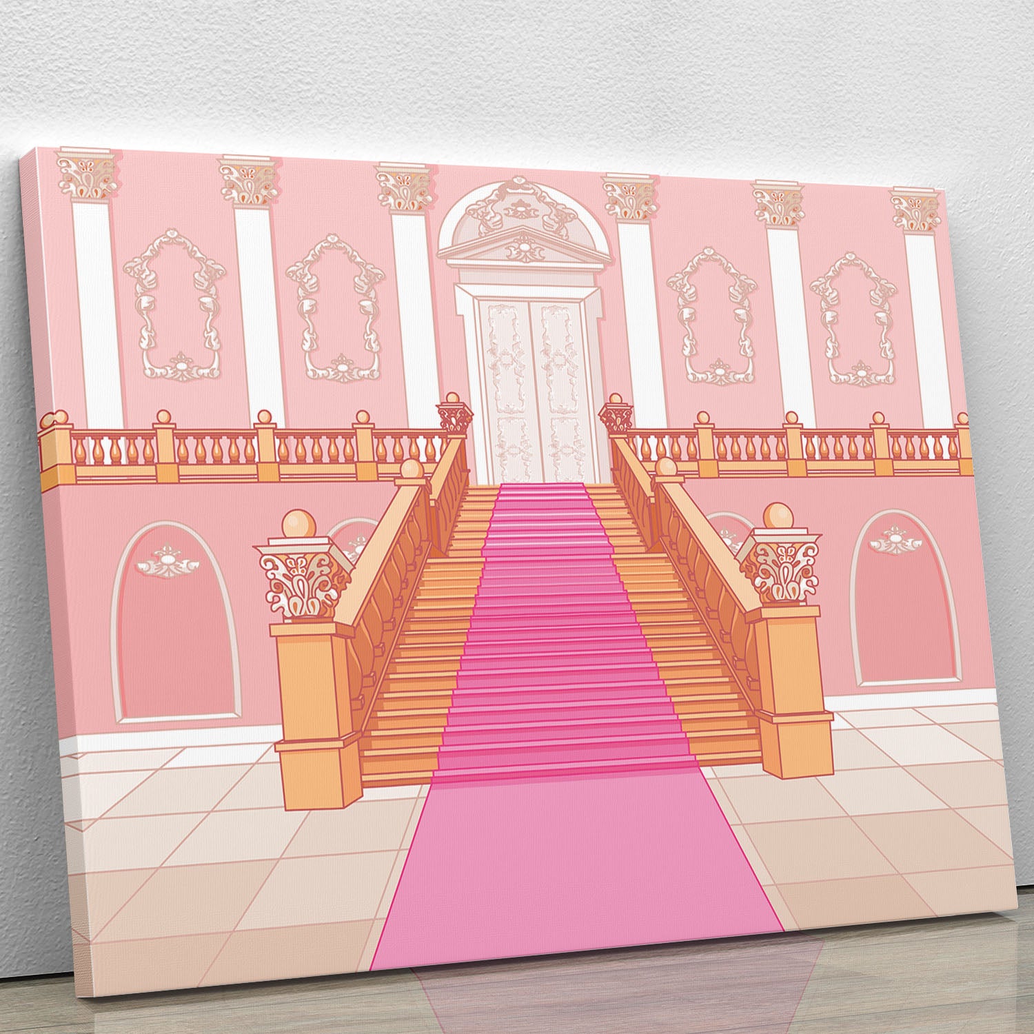 Luxury staircase in the magic palace Canvas Print or Poster - Canvas Art Rocks - 1