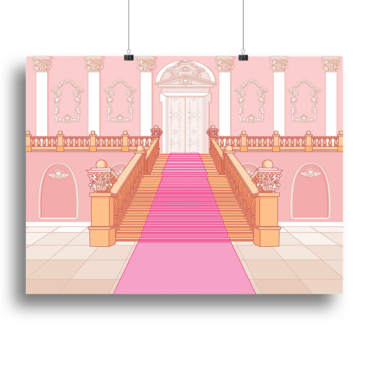 Luxury staircase in the magic palace Canvas Print or Poster - Canvas Art Rocks - 2