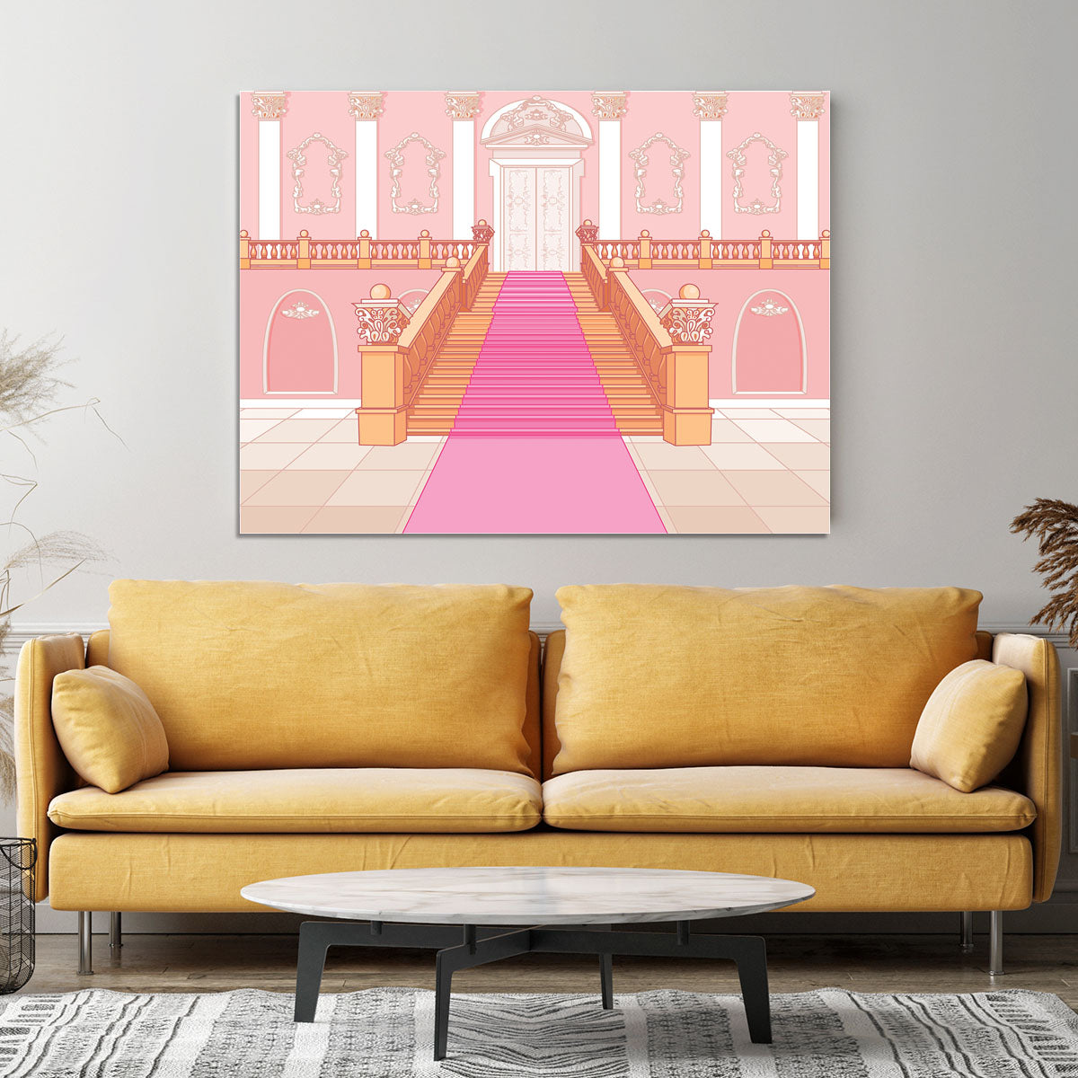 Luxury staircase in the magic palace Canvas Print or Poster - Canvas Art Rocks - 4