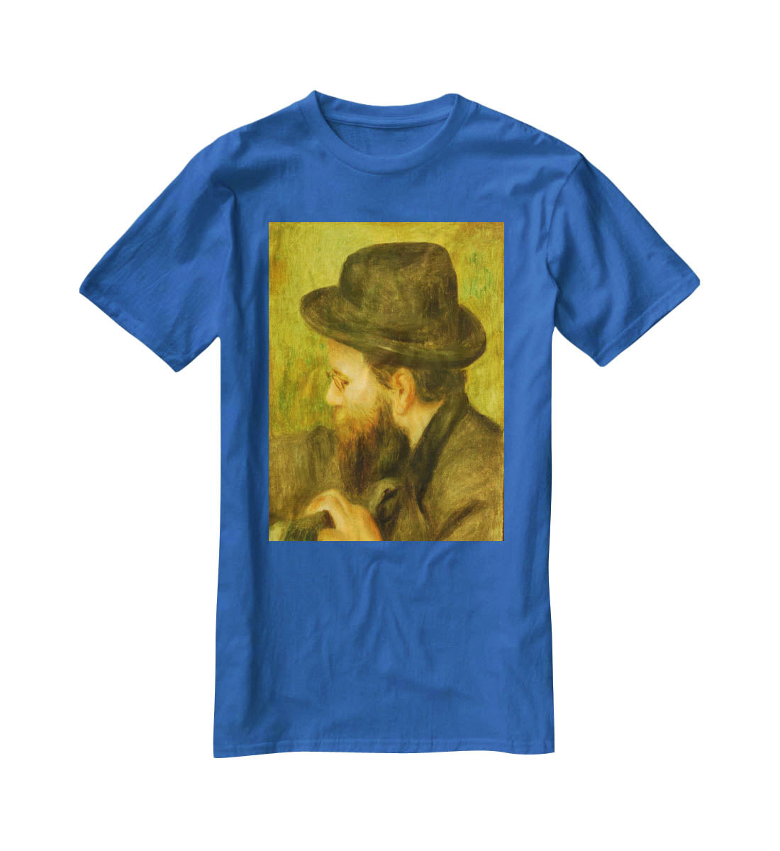M Bernard man with the black hat by Renoir T-Shirt - Canvas Art Rocks - 2