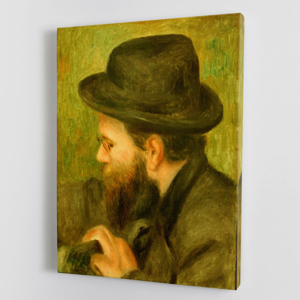 M Bernard man with the black hat by Renoir Canvas Print or Poster - Canvas Art Rocks - 1