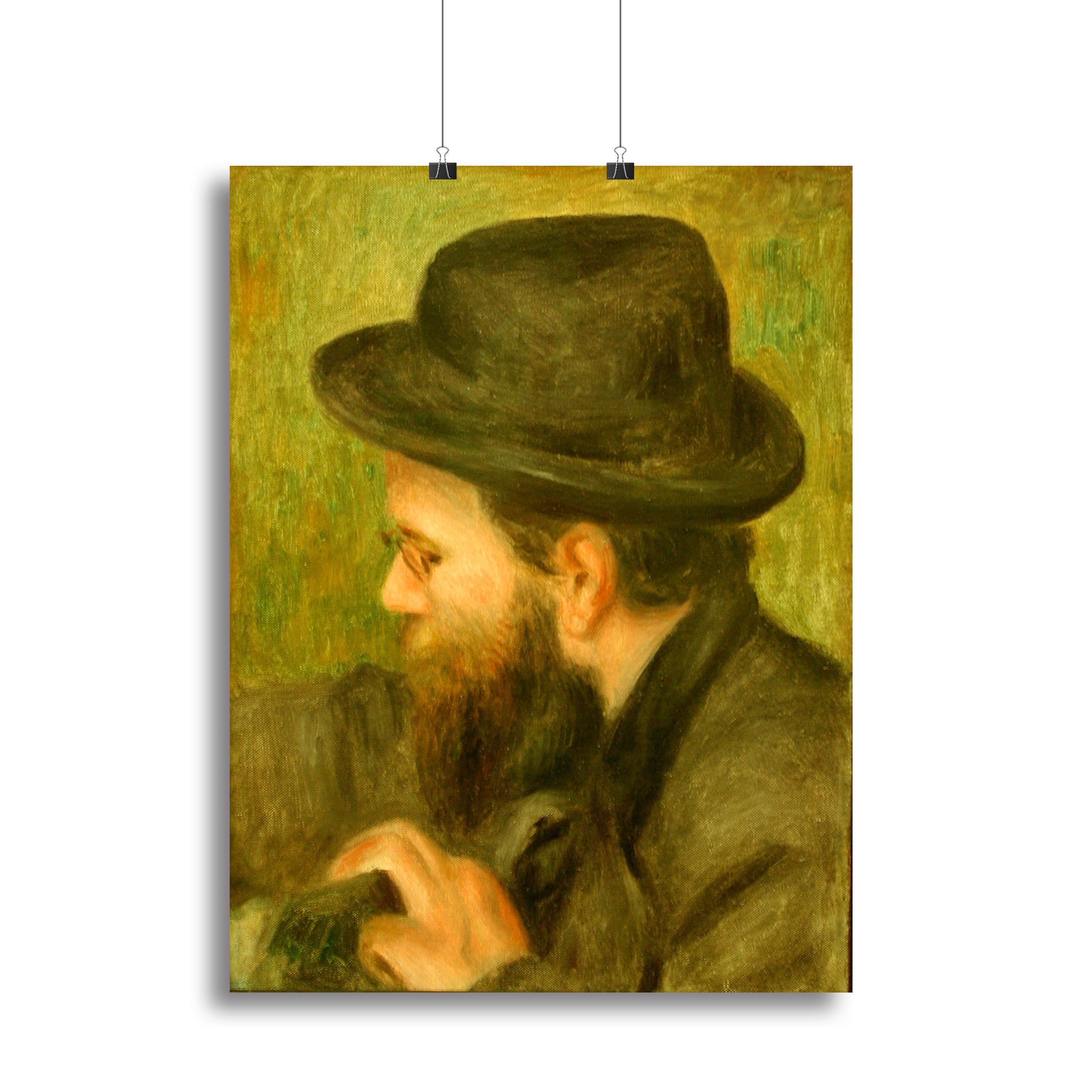 M Bernard man with the black hat by Renoir Canvas Print or Poster - Canvas Art Rocks - 2