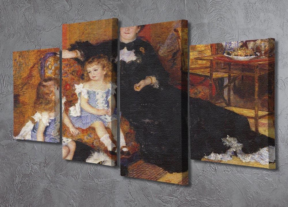Madame Charpentier and her children by Renoir 4 Split Panel Canvas - Canvas Art Rocks - 2