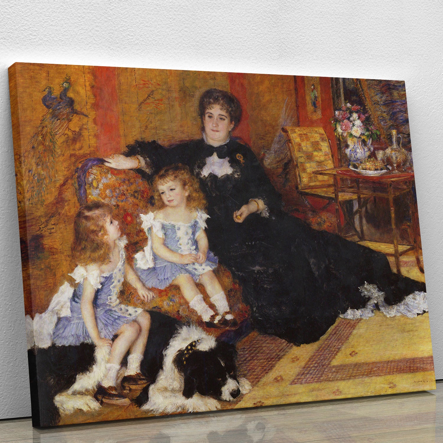 Madame Charpentier and her children by Renoir Canvas Print or Poster - Canvas Art Rocks - 1
