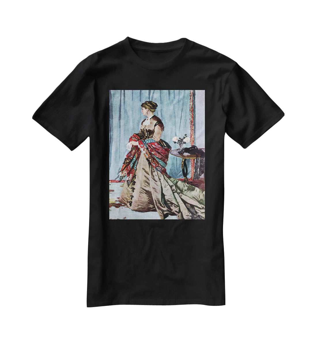 Madame Gaudibert by Monet T-Shirt - Canvas Art Rocks - 1