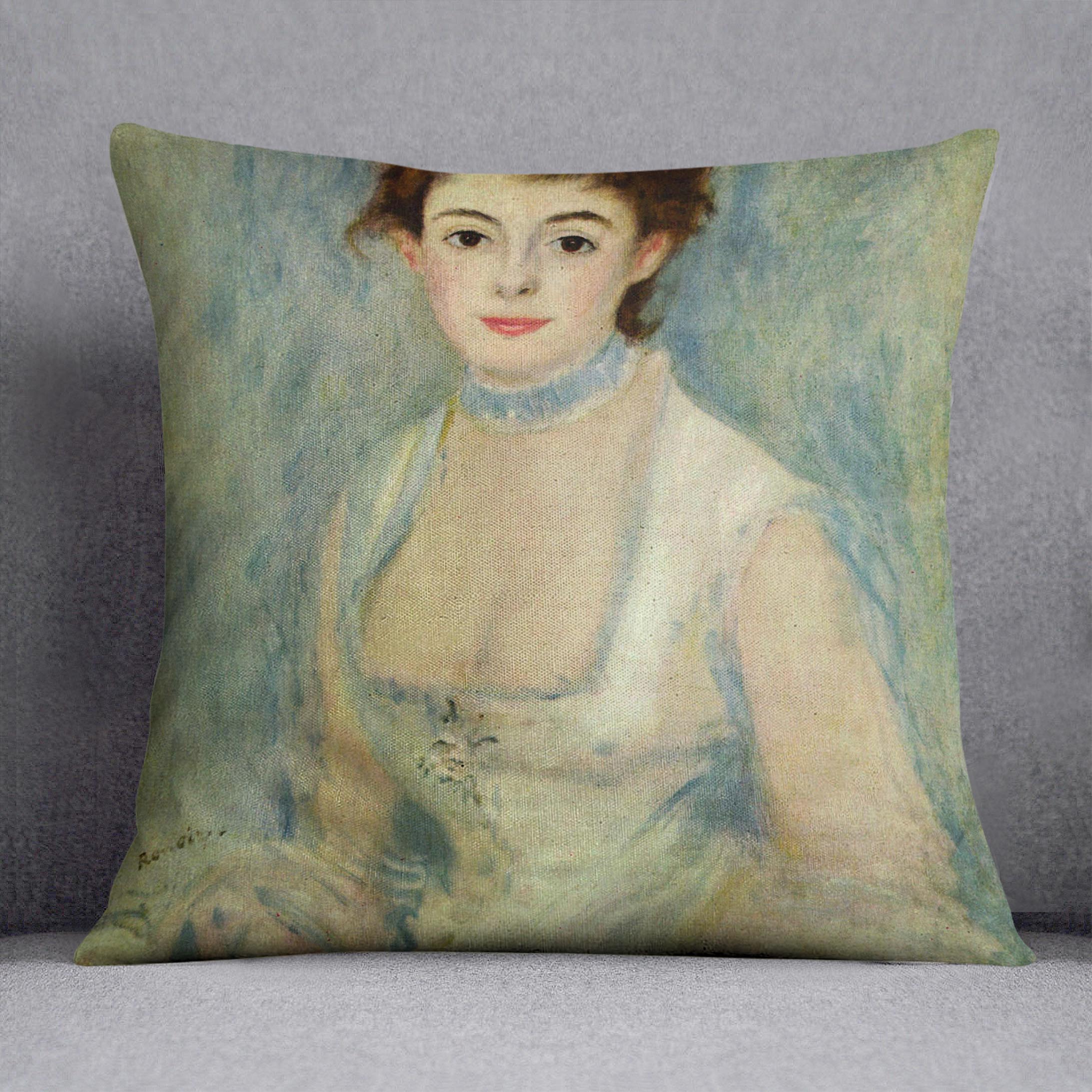 Madame Henriot by Renoir Cushion