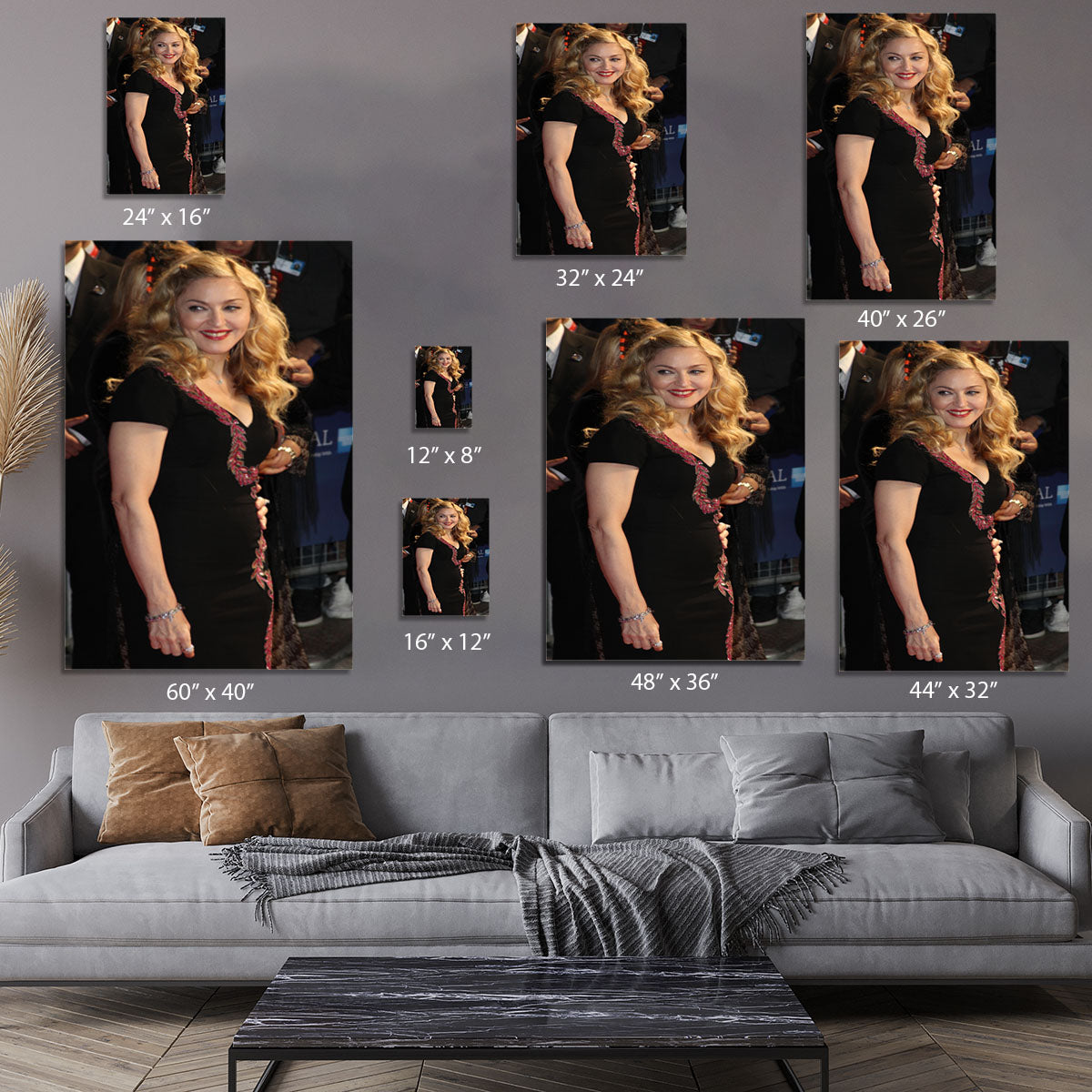Madonna at a premiere Canvas Print or Poster - Canvas Art Rocks - 7