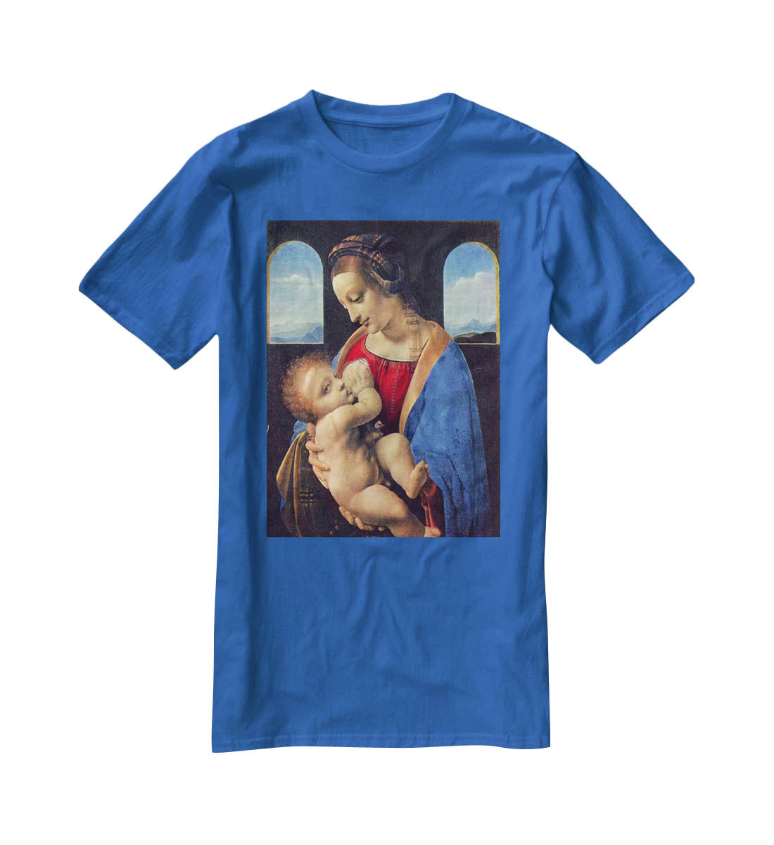 Madonna by Da Vinci T-Shirt - Canvas Art Rocks - 2