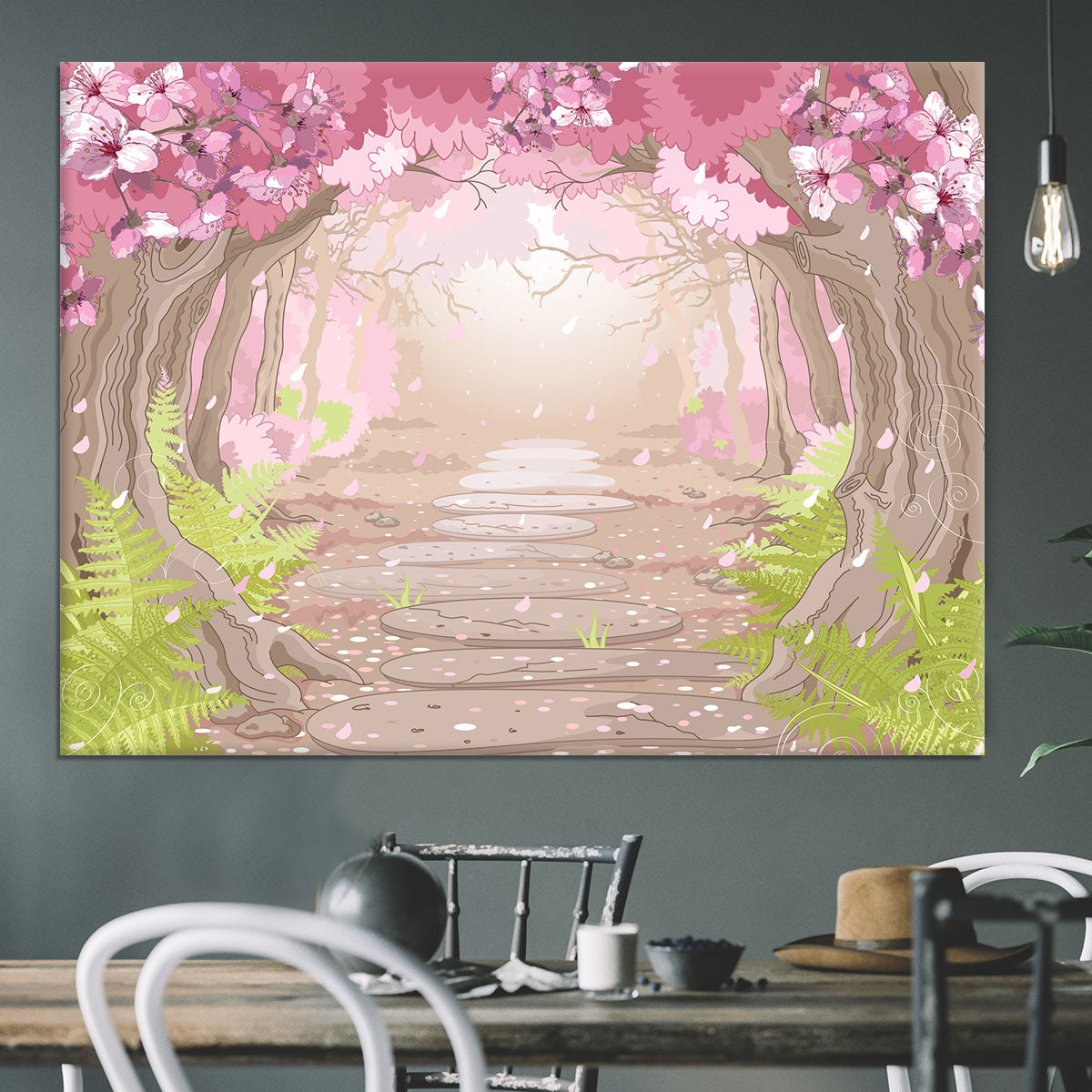 Magic spring forest Canvas Print or Poster - Canvas Art Rocks - 3