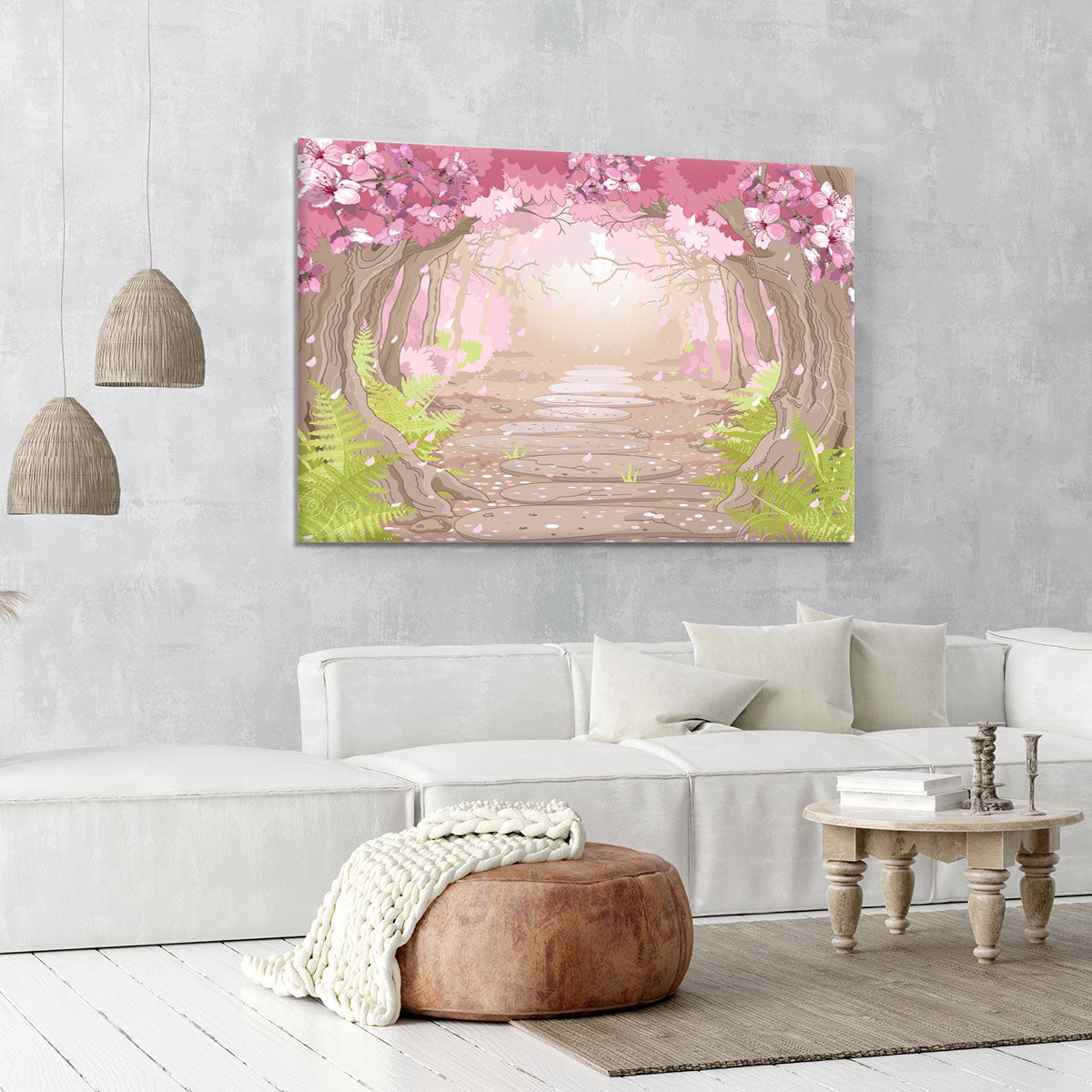 Magic spring forest Canvas Print or Poster - Canvas Art Rocks - 6