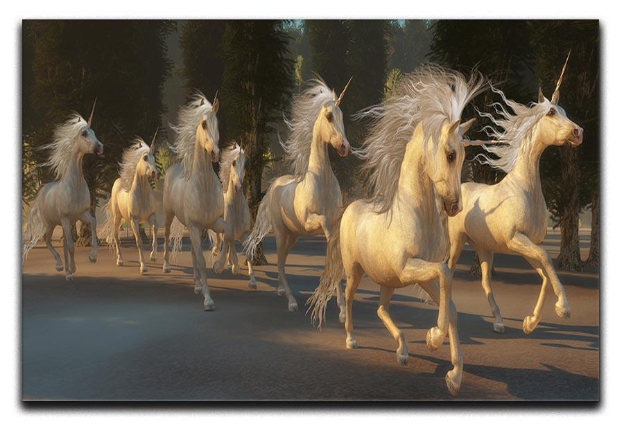 Magical Unicorn Forest Canvas Print or Poster  - Canvas Art Rocks - 1