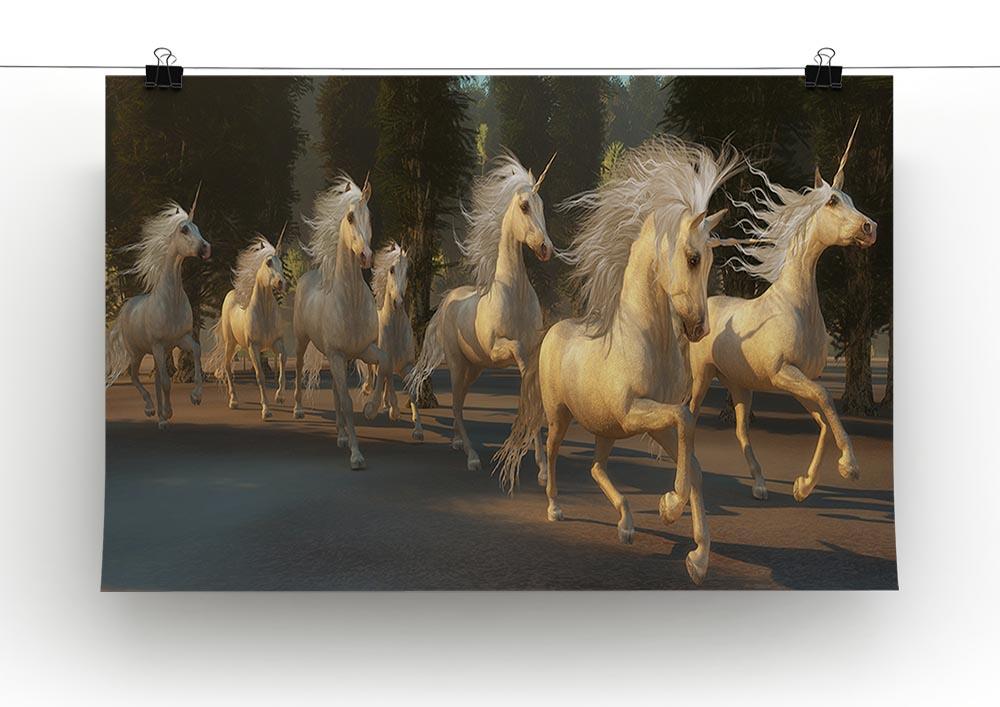 Magical Unicorn Forest Canvas Print or Poster - Canvas Art Rocks - 2