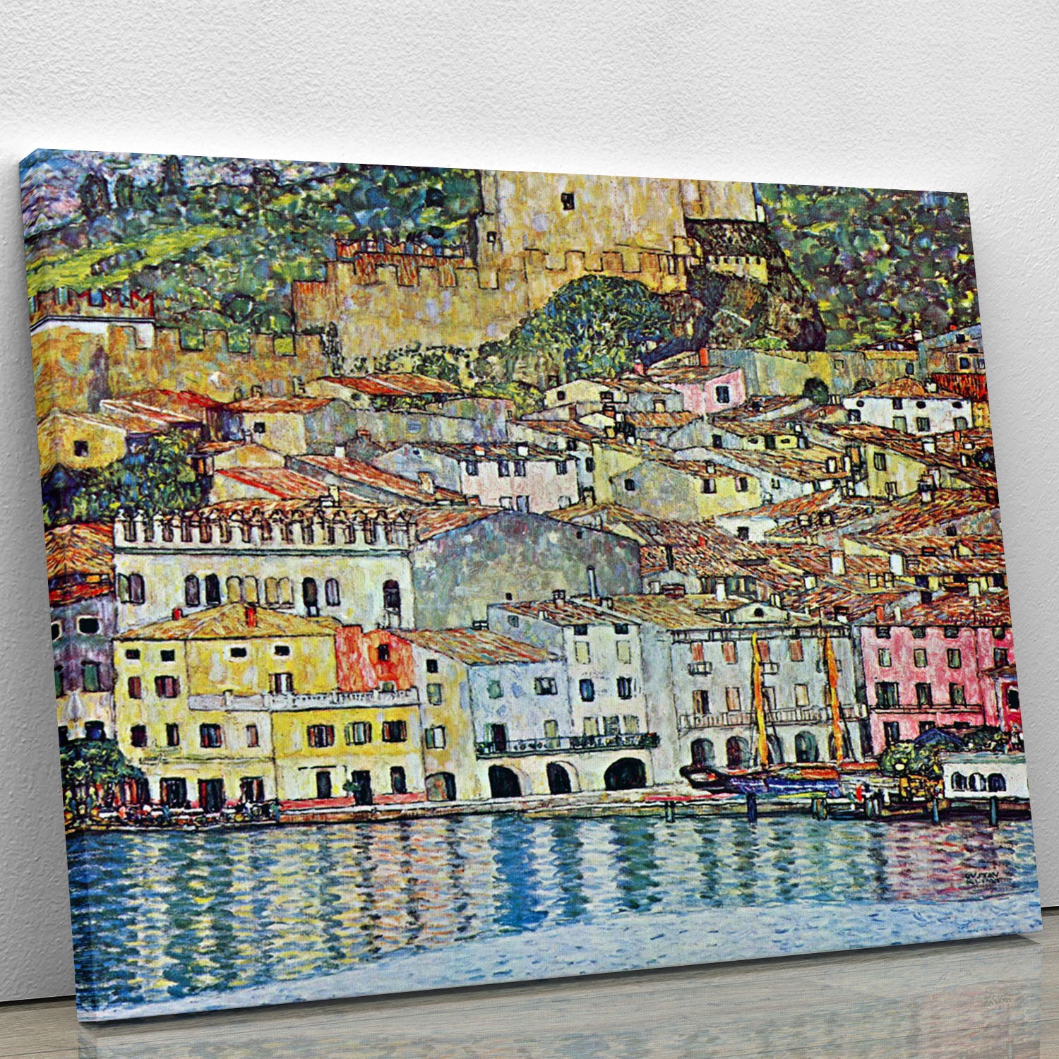 Malcena at the Gardasee by Klimt Canvas Print or Poster - Canvas Art Rocks - 1