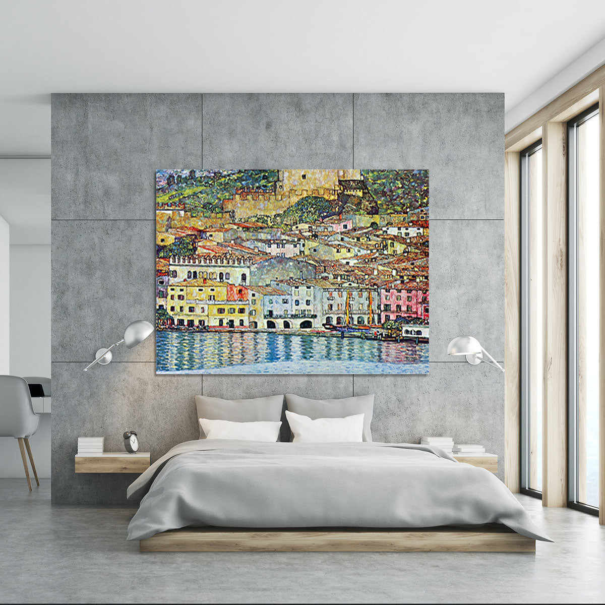 Malcena at the Gardasee by Klimt Canvas Print or Poster - Canvas Art Rocks - 5