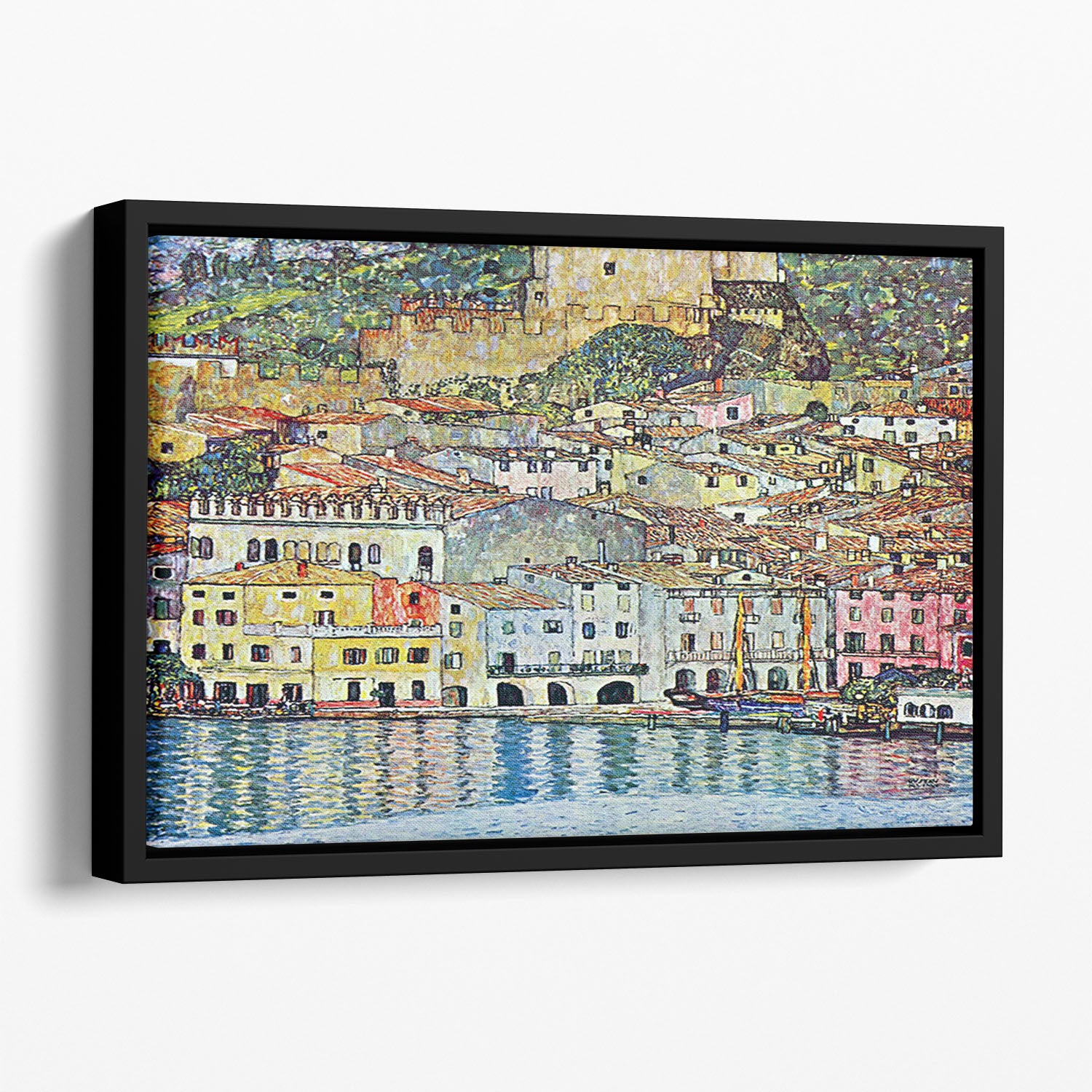 Malcena at the Gardasee by Klimt Floating Framed Canvas