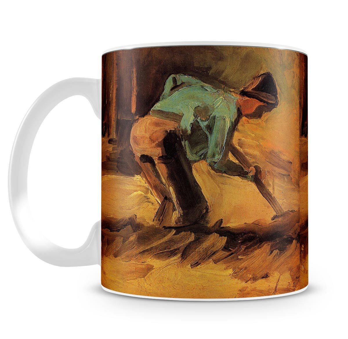 Man Stooping with Stick or Spade by Van Gogh Mug - Canvas Art Rocks - 4