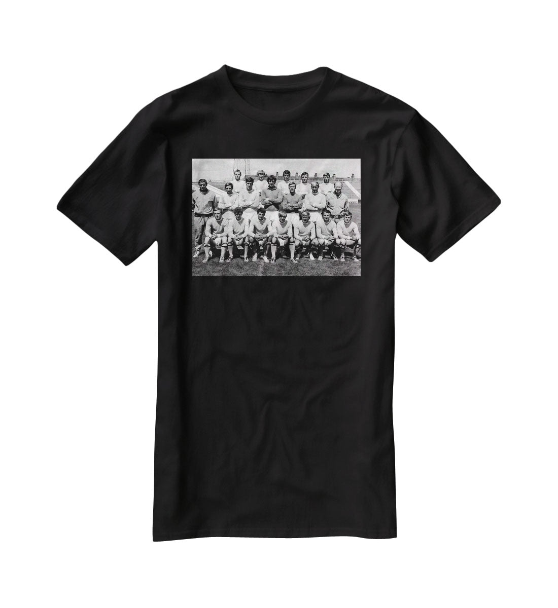 Manchester City Football Club Team Photo 1969 T-Shirt - Canvas Art Rocks - 1