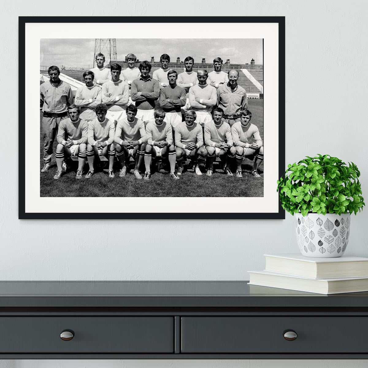 Manchester City Football Club Team Photo 1969 Framed Print - Canvas Art Rocks - 1