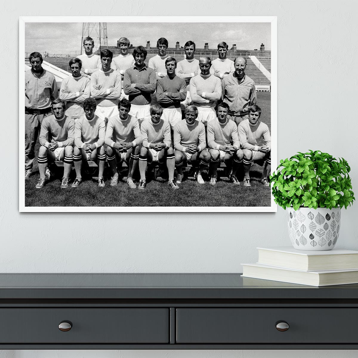 Manchester City Football Club Team Photo 1969 Framed Print - Canvas Art Rocks -6