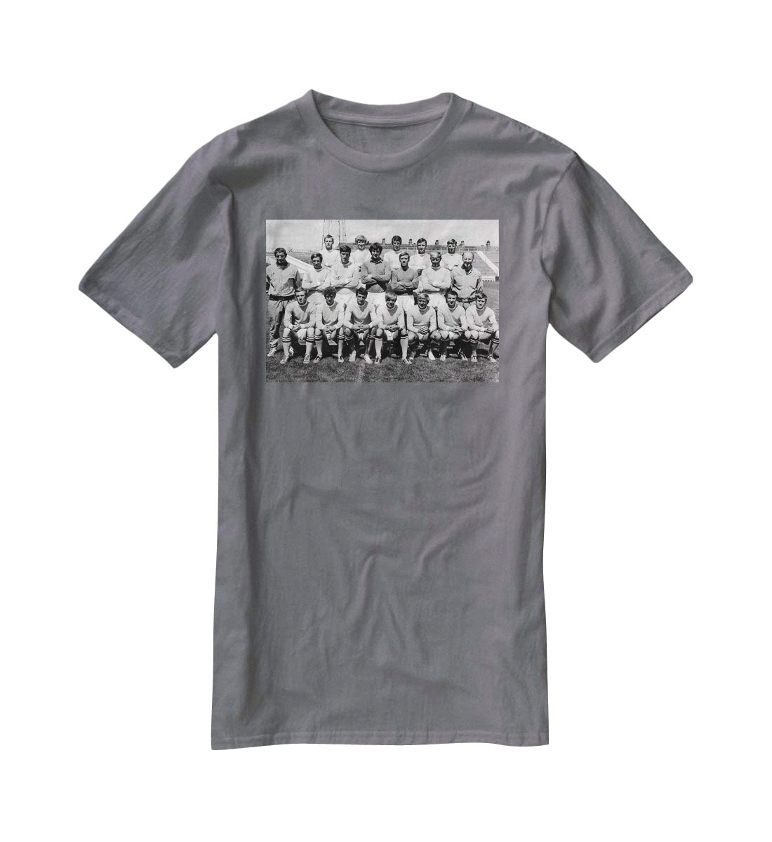 Manchester City Football Club Team Photo 1969 T-Shirt - Canvas Art Rocks - 3