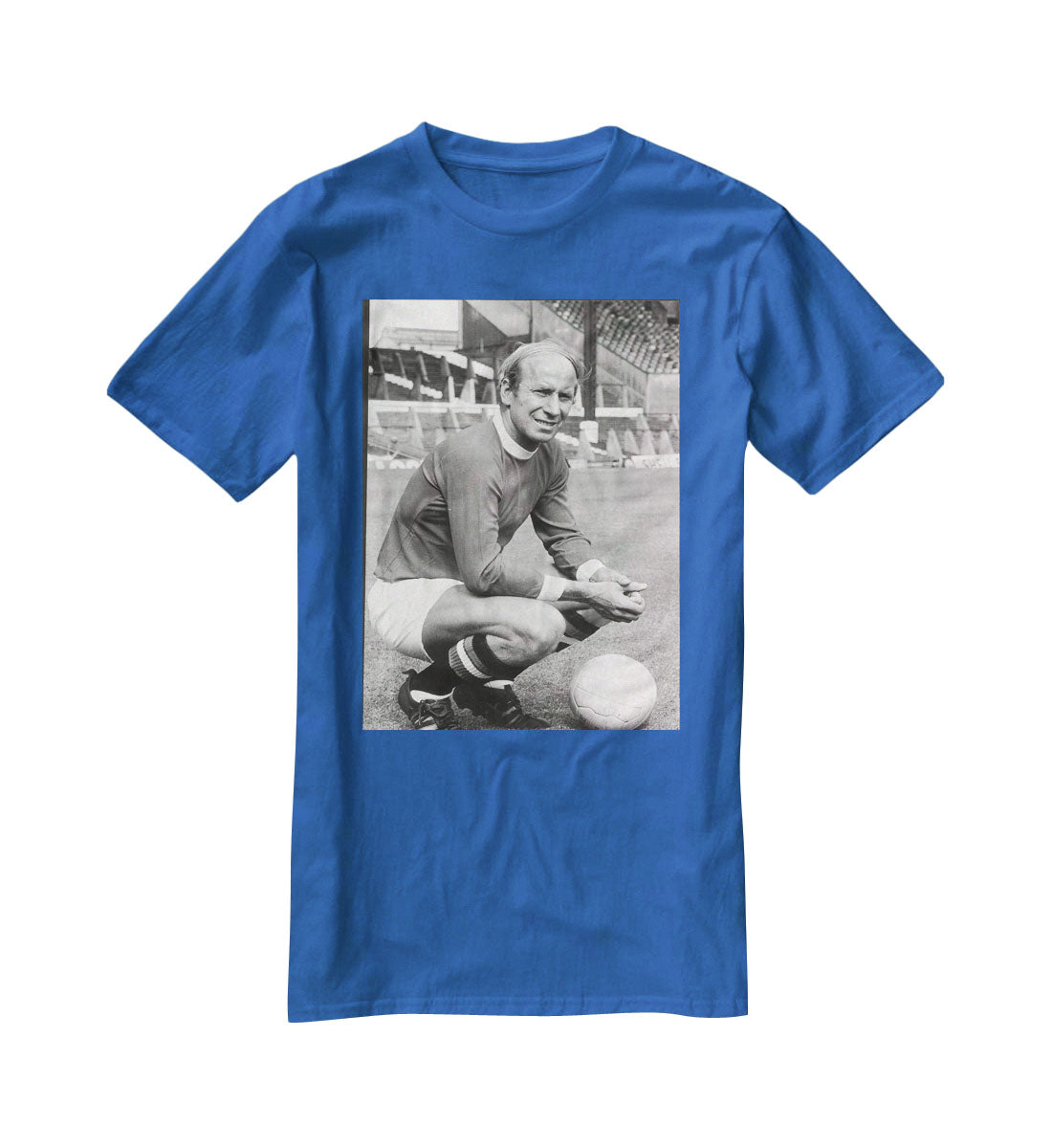 Manchester United Footballer Sir Bobby Charlton 1971 T-Shirt - Canvas Art Rocks - 2