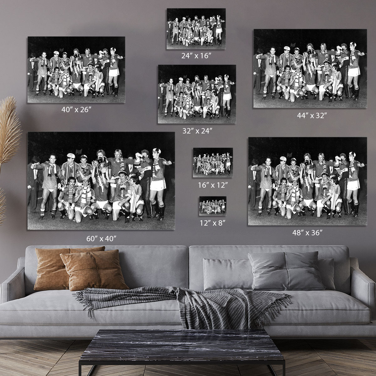 Manchester Utd Players With FA Cup 1983 Canvas Print or Poster - Canvas Art Rocks - 7