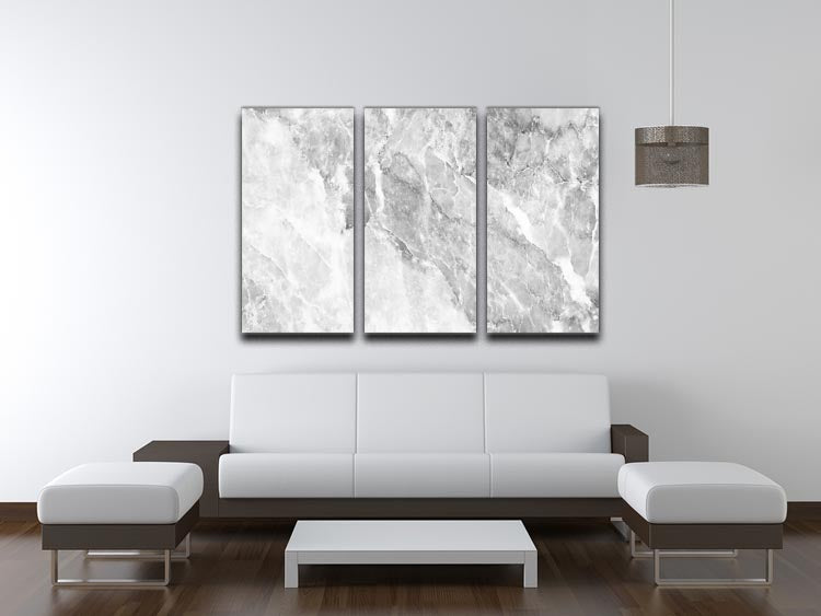 Marble 3 Split Panel Canvas Print - Canvas Art Rocks - 3