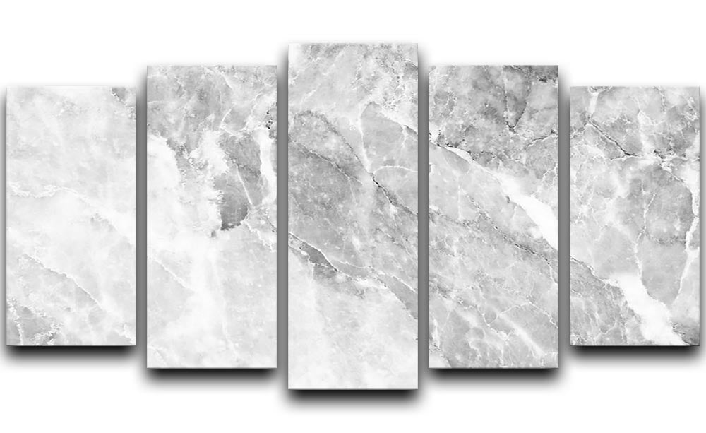 Marble 5 Split Panel Canvas - Canvas Art Rocks - 1