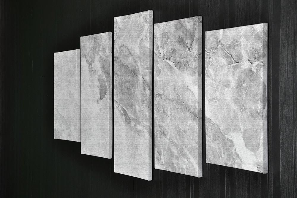 Marble 5 Split Panel Canvas - Canvas Art Rocks - 2