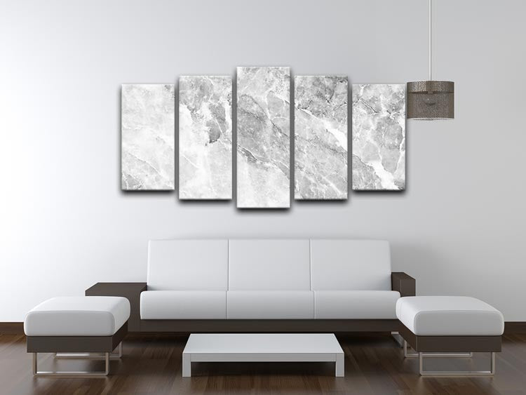 Marble 5 Split Panel Canvas - Canvas Art Rocks - 3