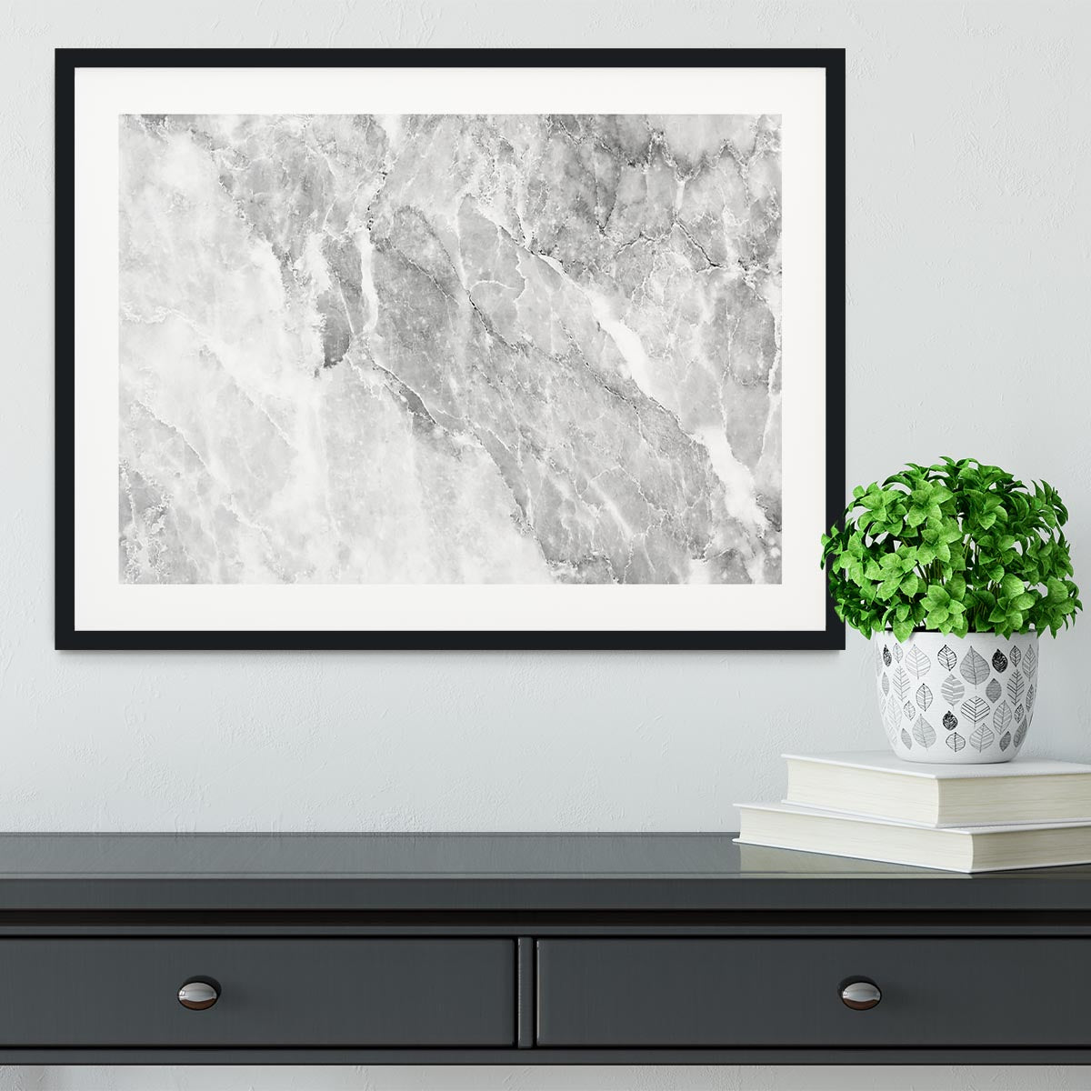 Marble Framed Print - Canvas Art Rocks - 1