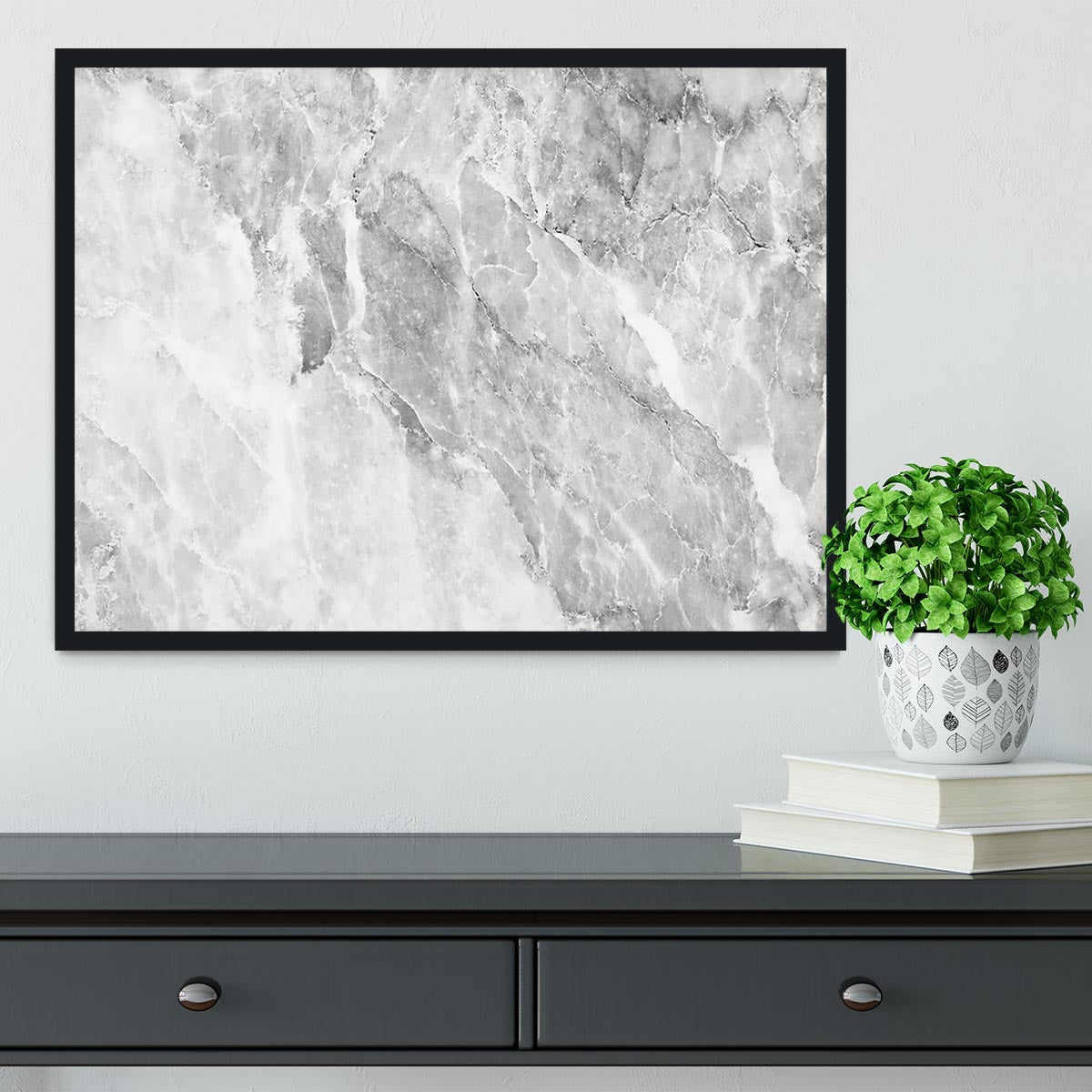 Marble Framed Print - Canvas Art Rocks - 2