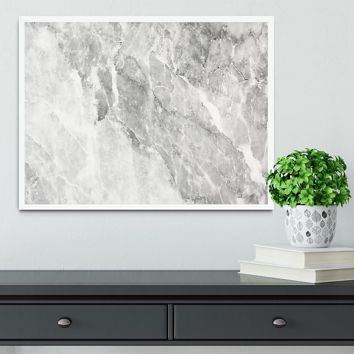 Marble Framed Print - Canvas Art Rocks -6